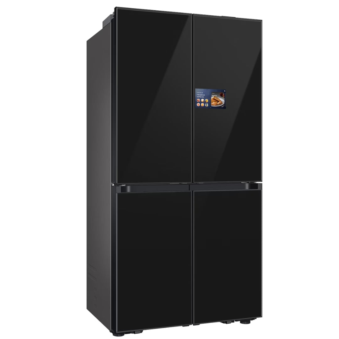 冷蔵庫 geladeira a venda Geladeira Samsung RM90F66C1CAZ Bespoke Com Tela AI Home Preto 658L