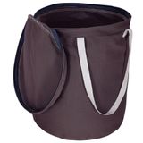 Cesto Organizador Tramontina Em Lona Cinza Escuro Com Tampa E Fechamento À Fecho 91751007