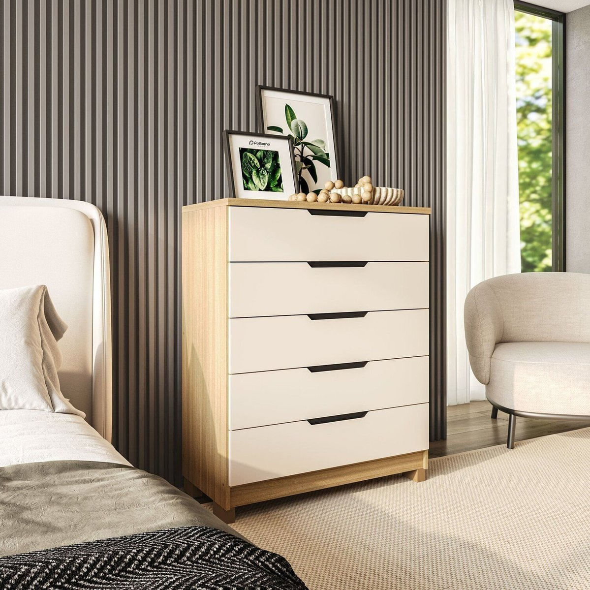 Cômoda 4 Gavetas 100% Mdf Barcelona Car