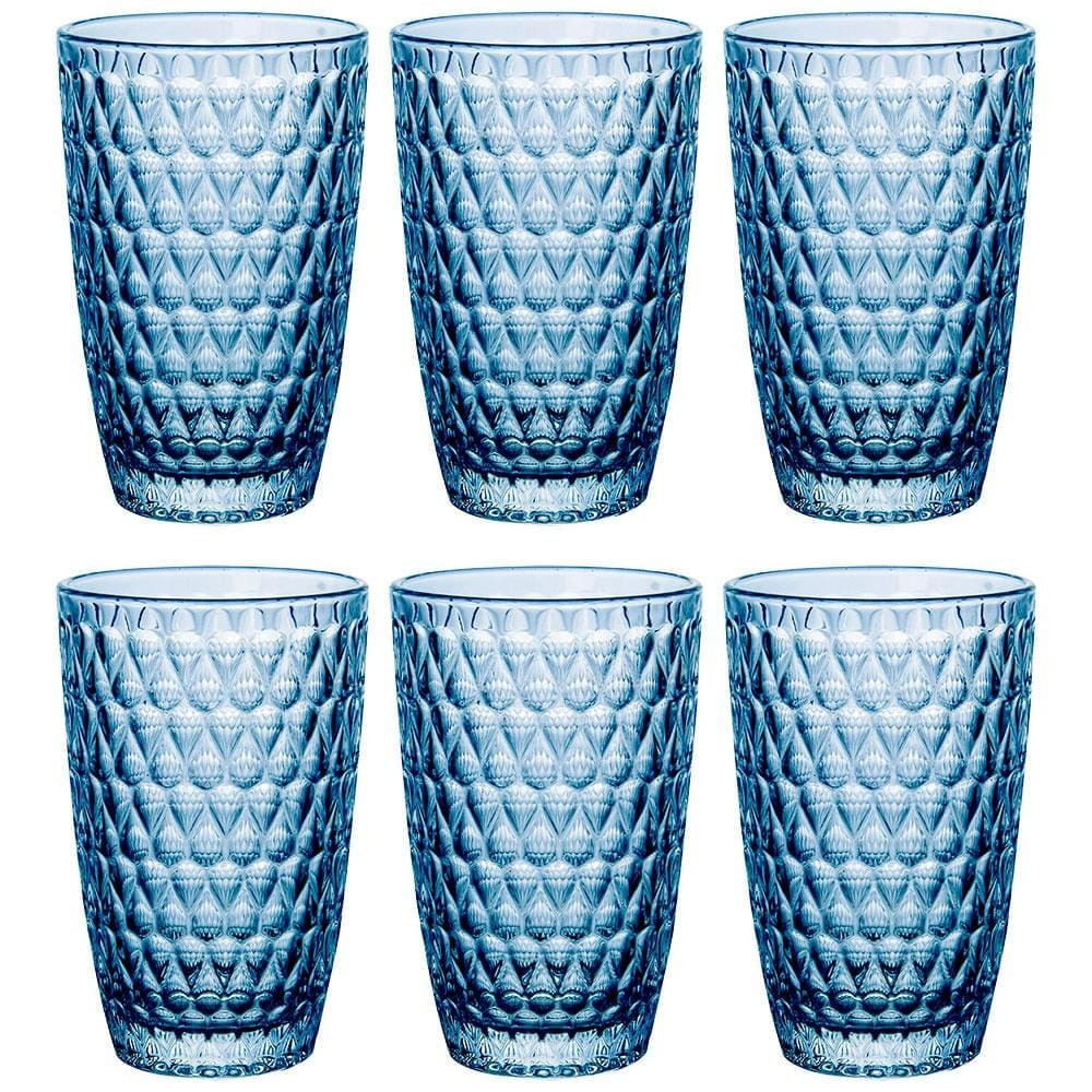 Conjunto De Copos L`hermitage Amelie Em Vidro 355ml - 6 Peças