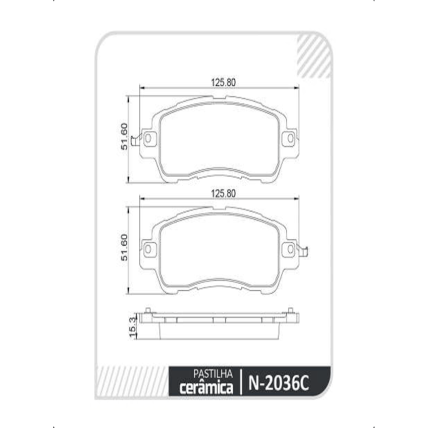 Pastilha Do Freio Dianteiro Com Cerâmica Kicks 2017/Novo Versa 2021 - imagem 3