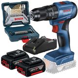 Parafusadeira De Impacto 65nm Brushless Com Kit 30 Peças 2 Baterias 4,0ah E Carregador Bivolt Bosch