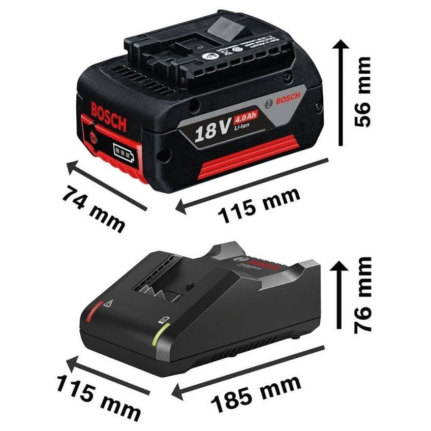 Parafusadeira De Impacto 65nm Brushless Com Kit 30 Peças 2 Baterias 4,0ah E Carregador Bivolt Bosch - imagem 5