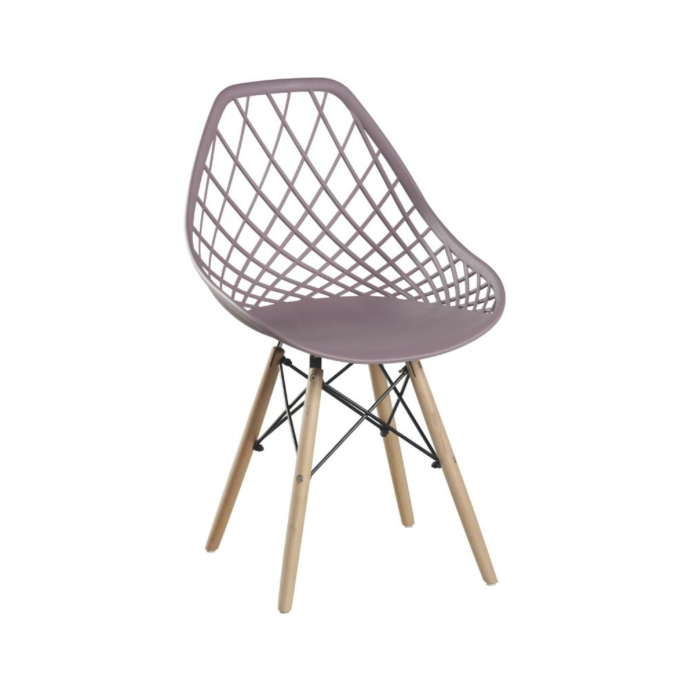 Cadeira Cloe Base Madeira Rivatti Camurça