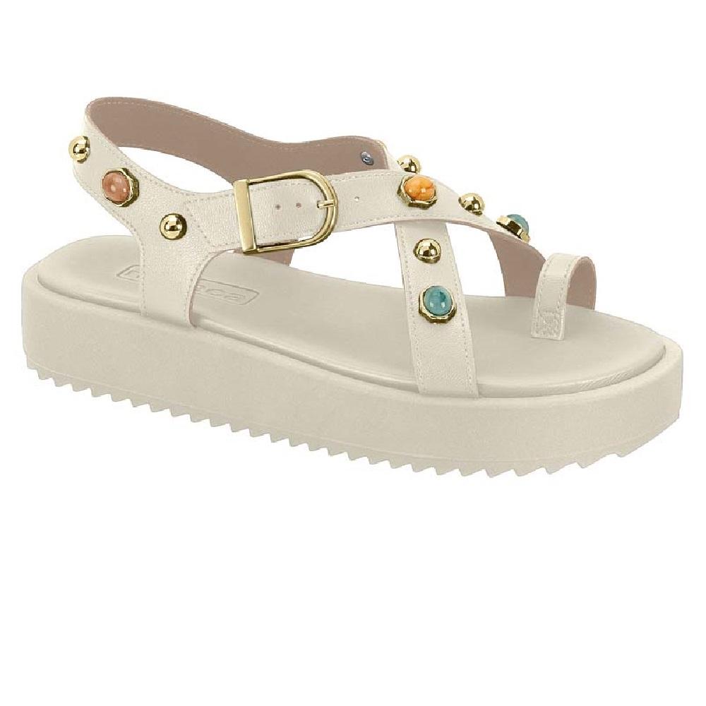 Sandalia Moleca Papete Ref 5489.124.9569 Branco Off 36