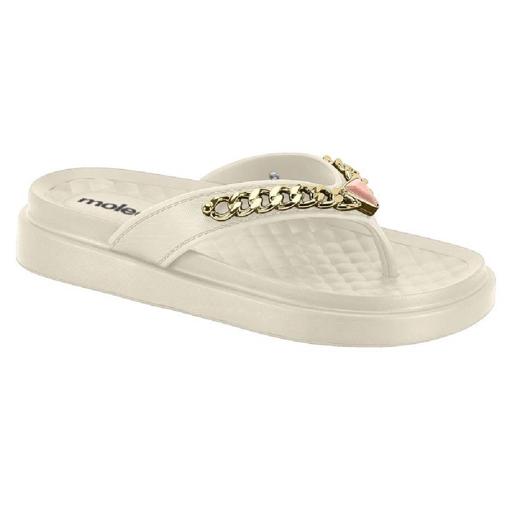 Chinelo Moleca Ultraconforto Ref 5554.103.22669 Branco Off 36