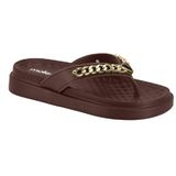 Chinelo Moleca Ultraconforto Ref 5554.103.22669 Chocolate 34
