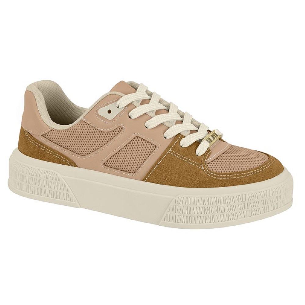 Tenis Vizzano Casual Ref 1477.102.31397 Bege/marrom 37