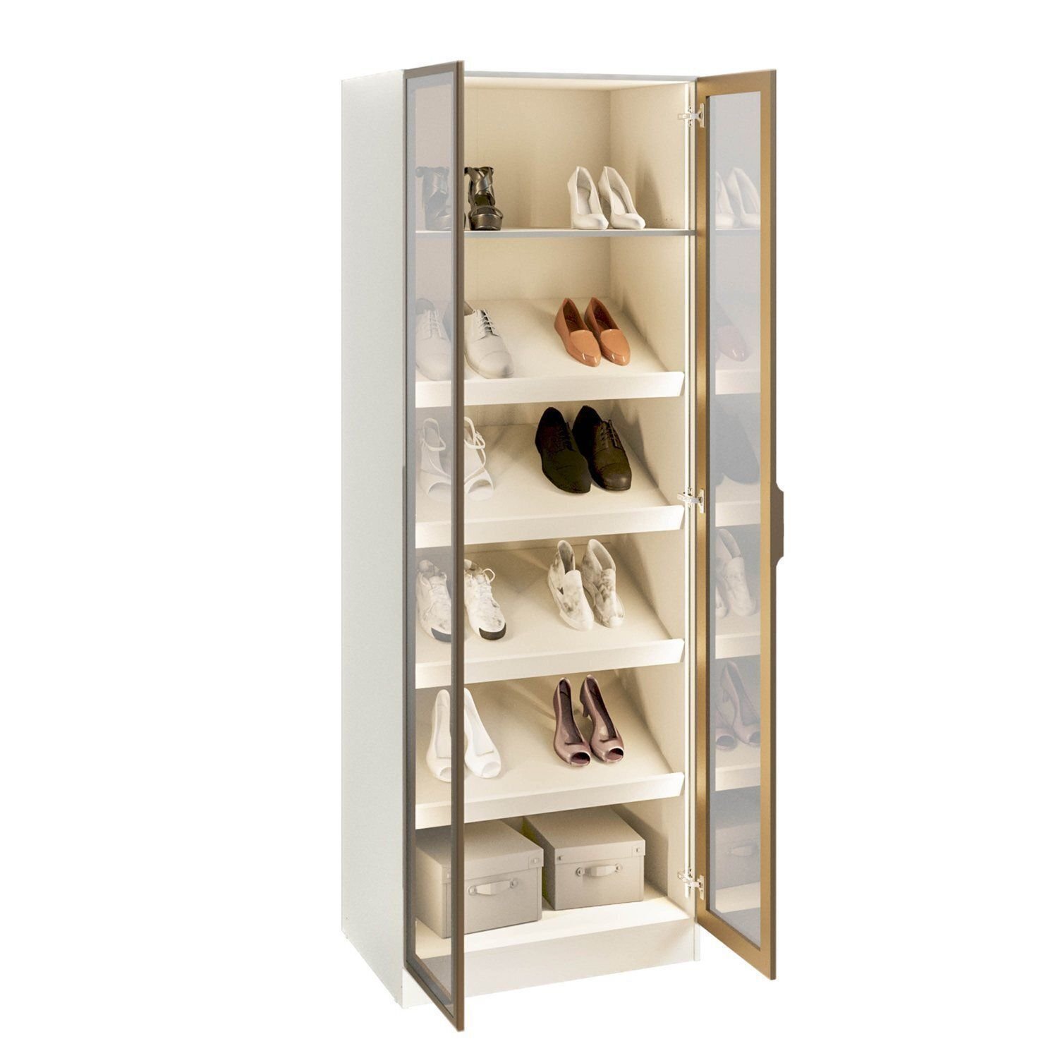 Sapateira Modulada 100% Mdf 2 Portas Reflecta Orion Cabecasa