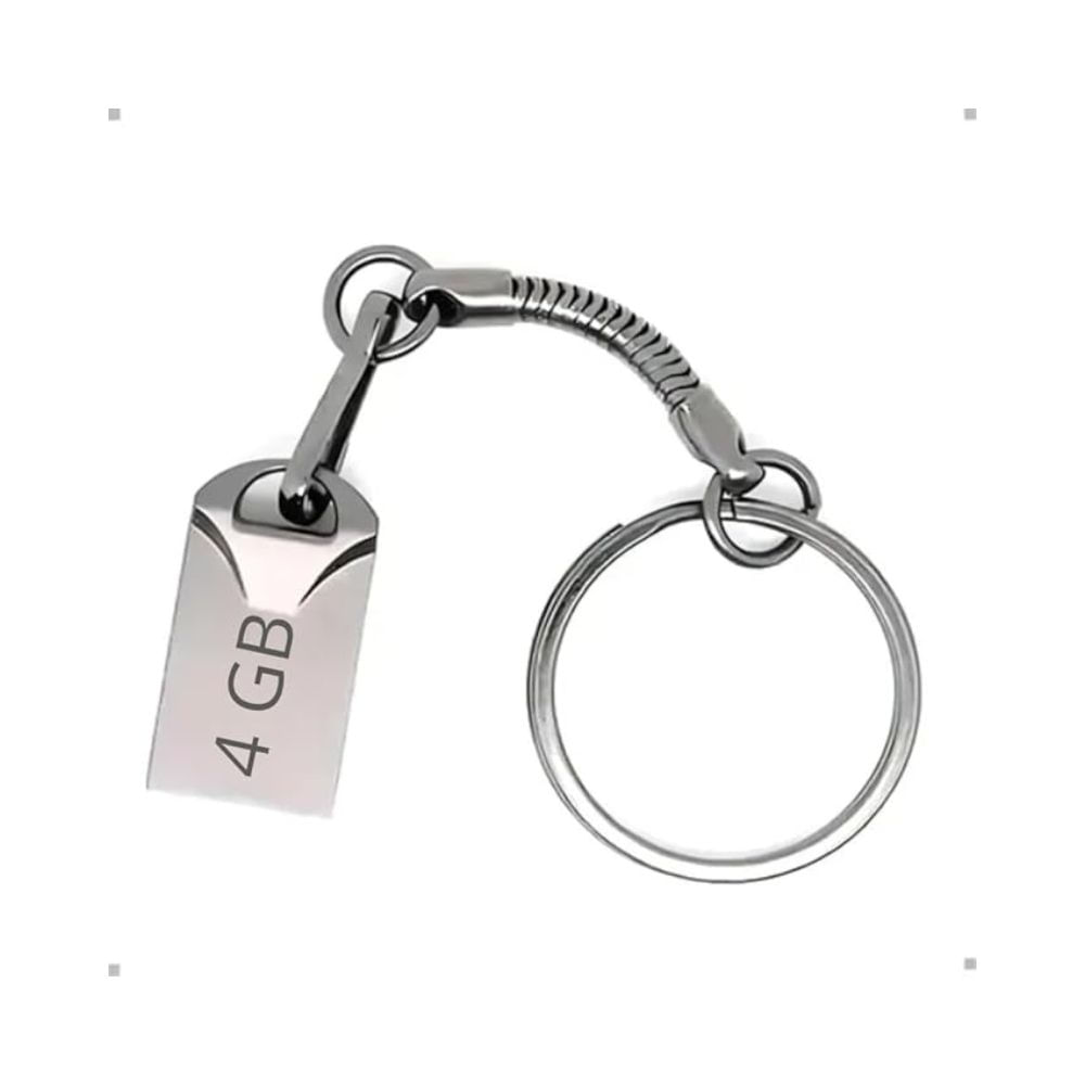 Pendrive Chaveiro Mini 4GB USB 2.0 Altomex Prata AL-8U-4