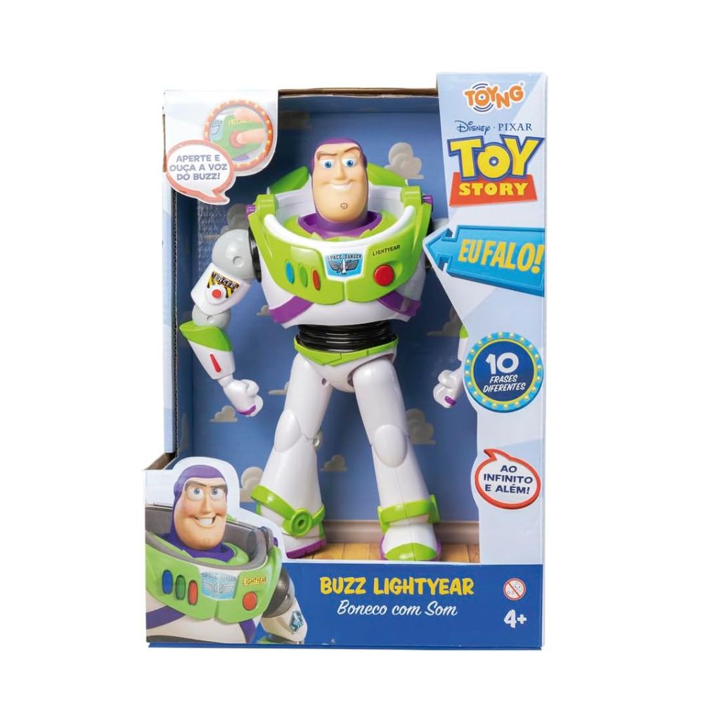 Boneco Buzz Lightyear Com Som Toy Story 51028