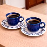 Xícaras Pires Oxford Donna Margaridas Jogo Kit 12pçs 200ml