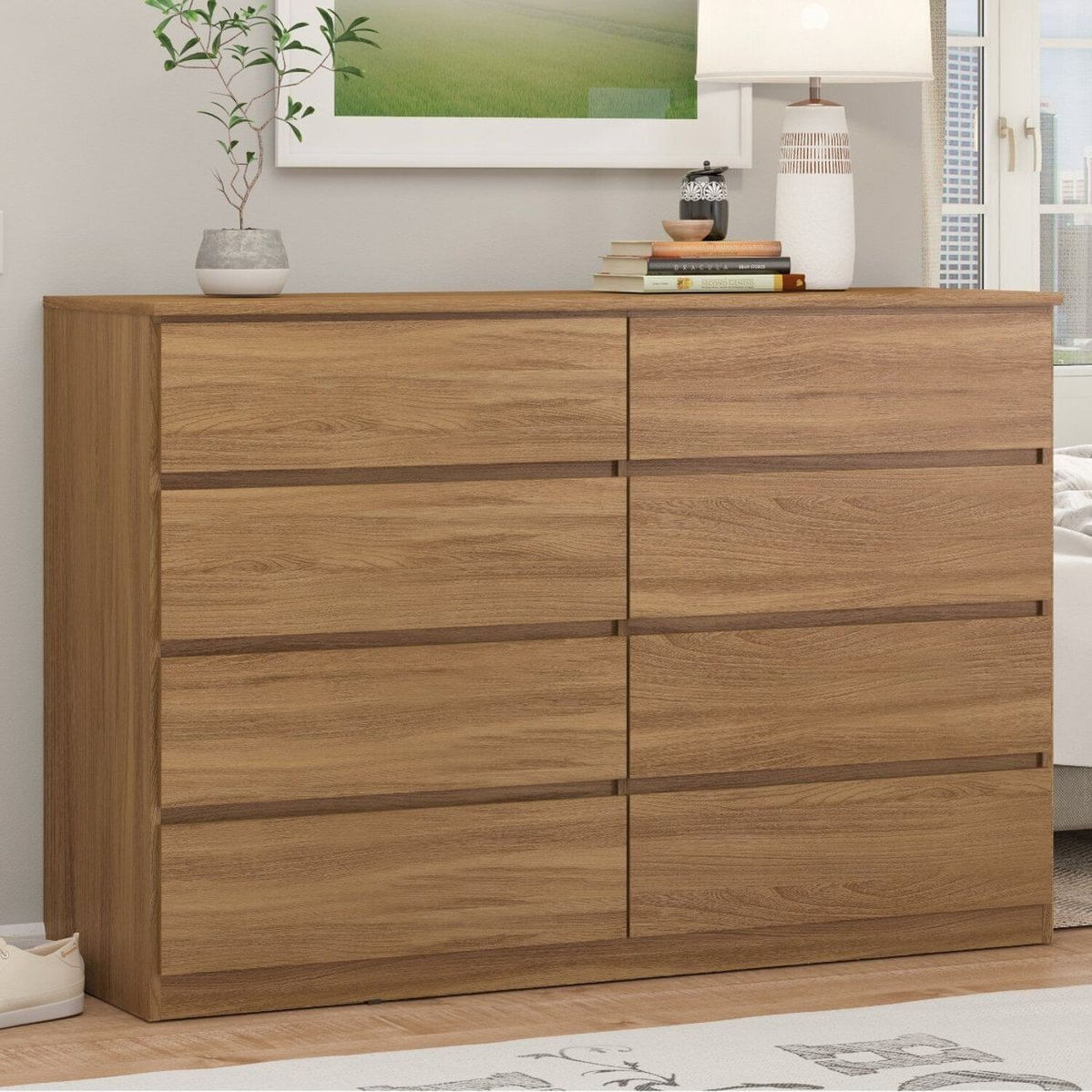 Cômoda Para Quarto 8 Gavetas Sintra Amendola Touch