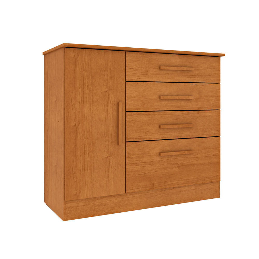 Cômoda 4 Gavetas Com Sapateira Chicago Tcil