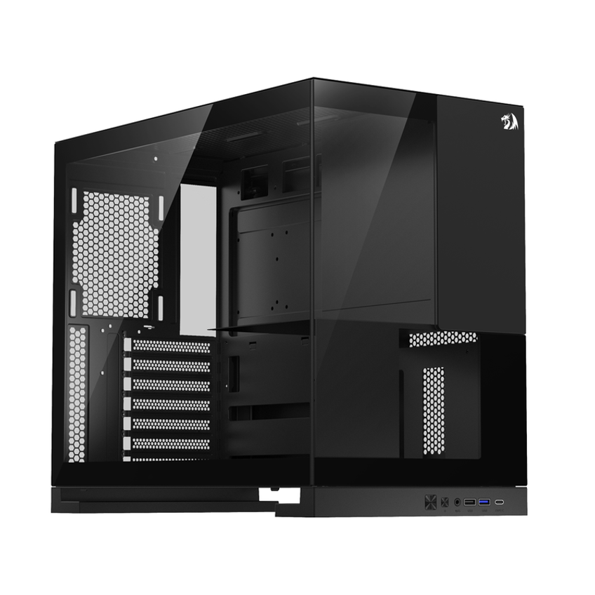 Gabinete Gamer Redragon Eternal S/Fan S/Fonte Midtower Preto - CA-612B - imagem 4