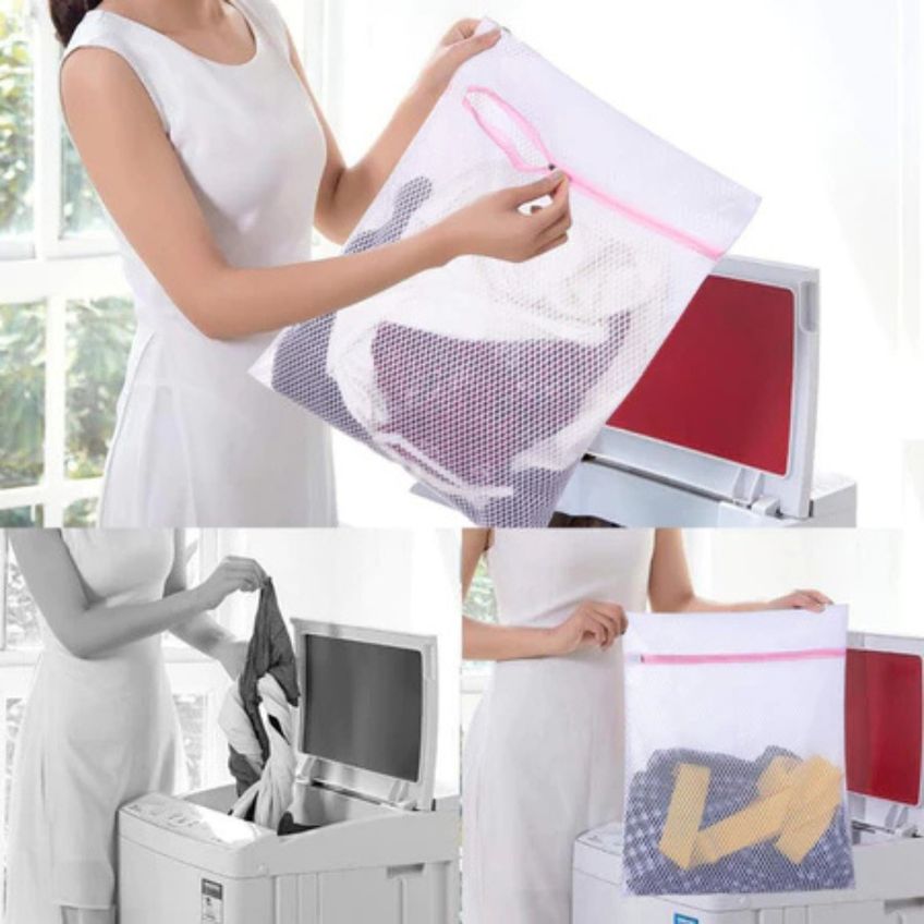 Kit 05 Saco Para Lavar Roupas 40x50cm - Saco Protetor Para Lavar Roupas Finas E Delicadas - Panami - imagem 4