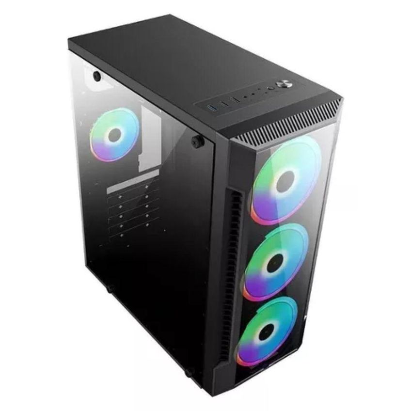 Gabinete Gamer Brasil Pc Bpc-c3147 Sem Fonte 3 Fans - imagem 3