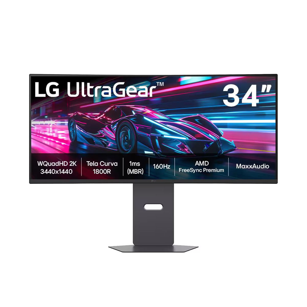 Monitor Gamer Curvo 34 Polegadas 34G600A-B Ultragear Lg