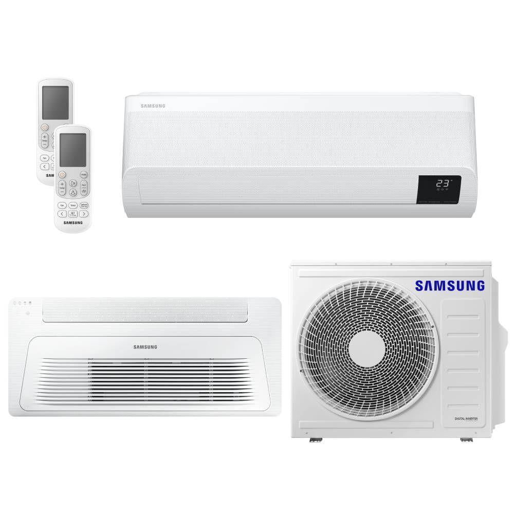 Ar Condicionado Multisplit Bi 27000 Btu(9000+18000) Quente/frio - Inverter - Samsung - 220v - Aj025anapkh Aj052dn1dkh / Aj050axj2kh