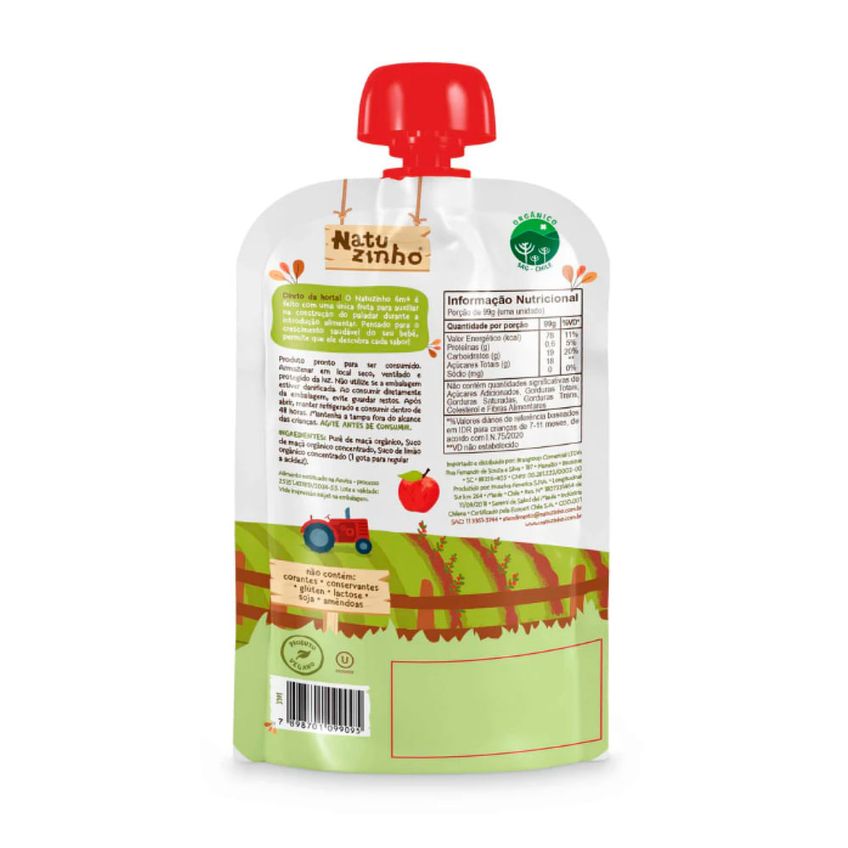 Papinha Natuzinho Maçã 99g Natuzinho - imagem 2