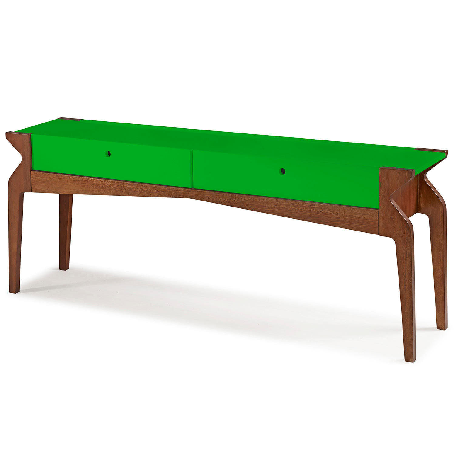 Aparador Brasa Maxima Cacau/Verde Limão