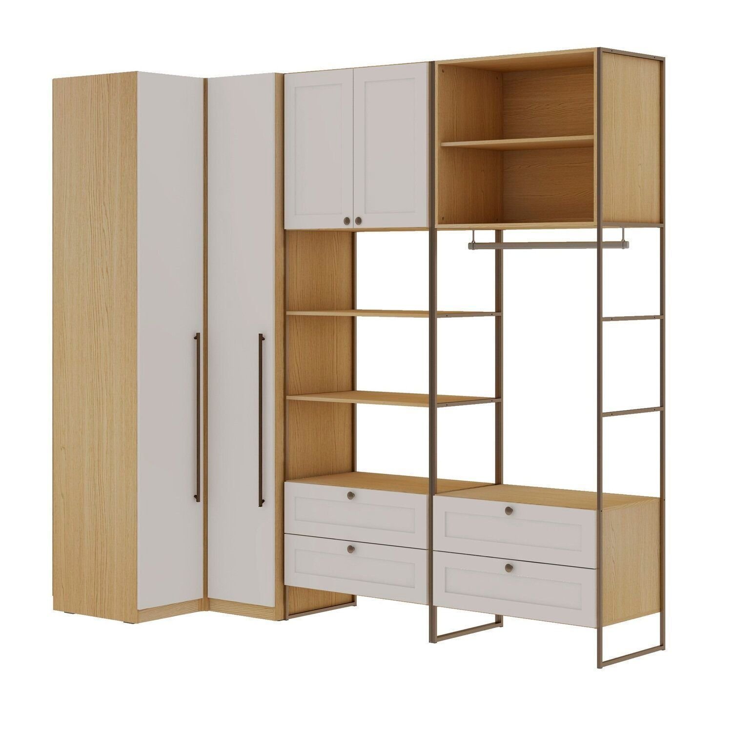 Guarda-Roupa Closet Modulado 100% Mdf Detalhes Provençal Infinity ...