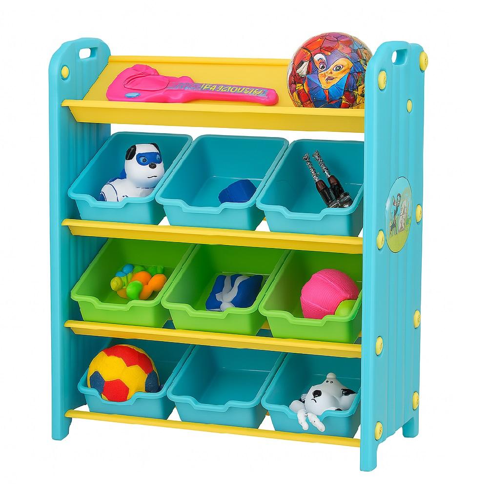 Organizador Infantil Estante Colorida Com Gavetas E Nichos Para