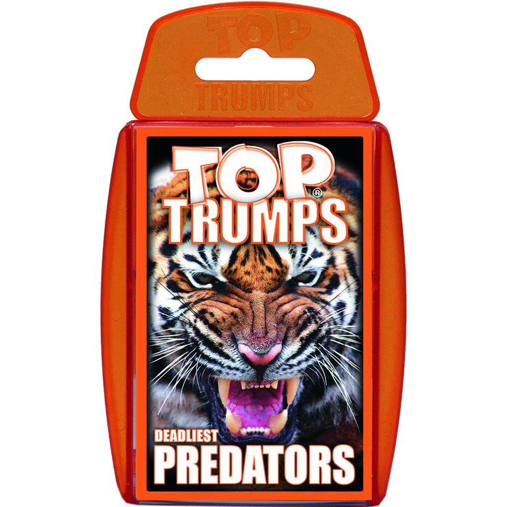Jogo De Cartas Top Trumps Predators Classic Age 6+ Educational