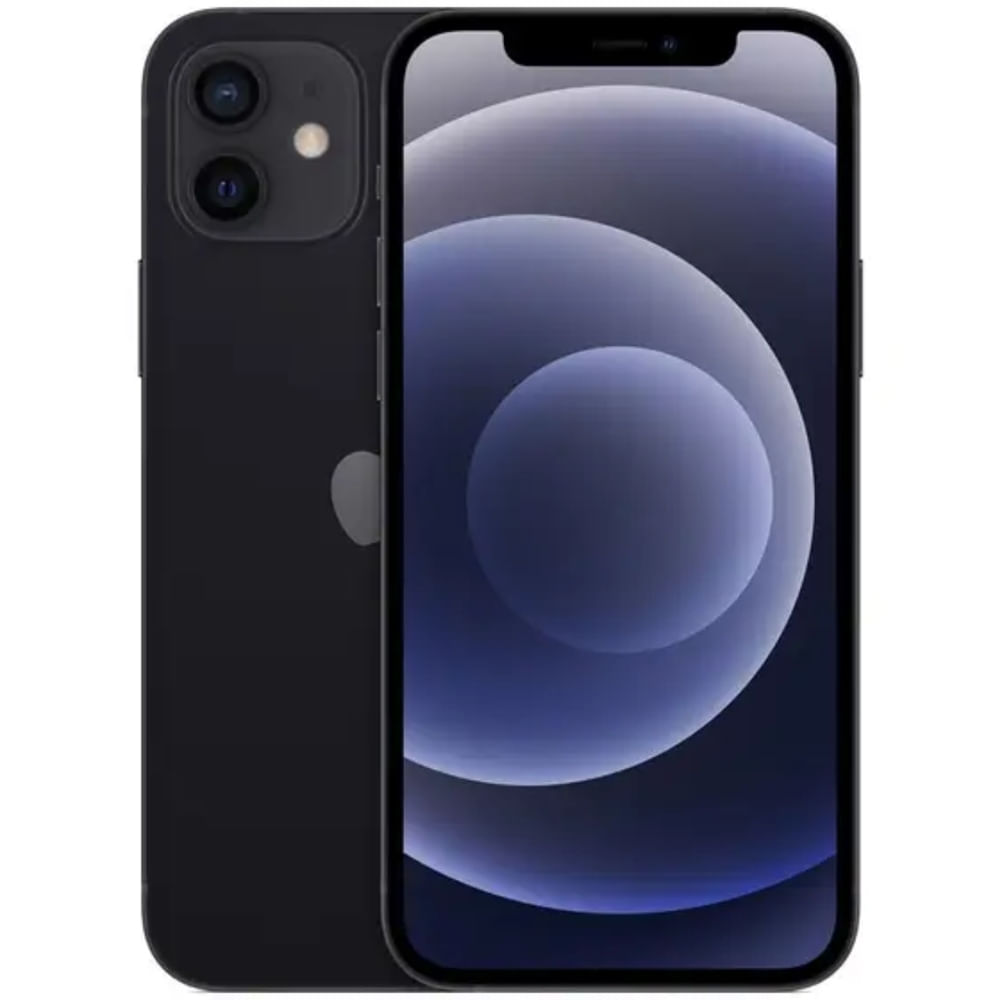 Usado: Iphone 12 128 Gb Preto - Sem Face Id / Touch Id