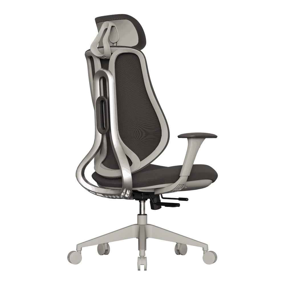 Cadeira Escritório Ergonômica Confortável Elements Galatea - Cinza