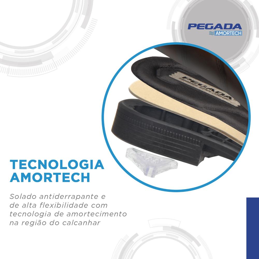 Sapato Pegada Ref 126505-01 Social Preto 039