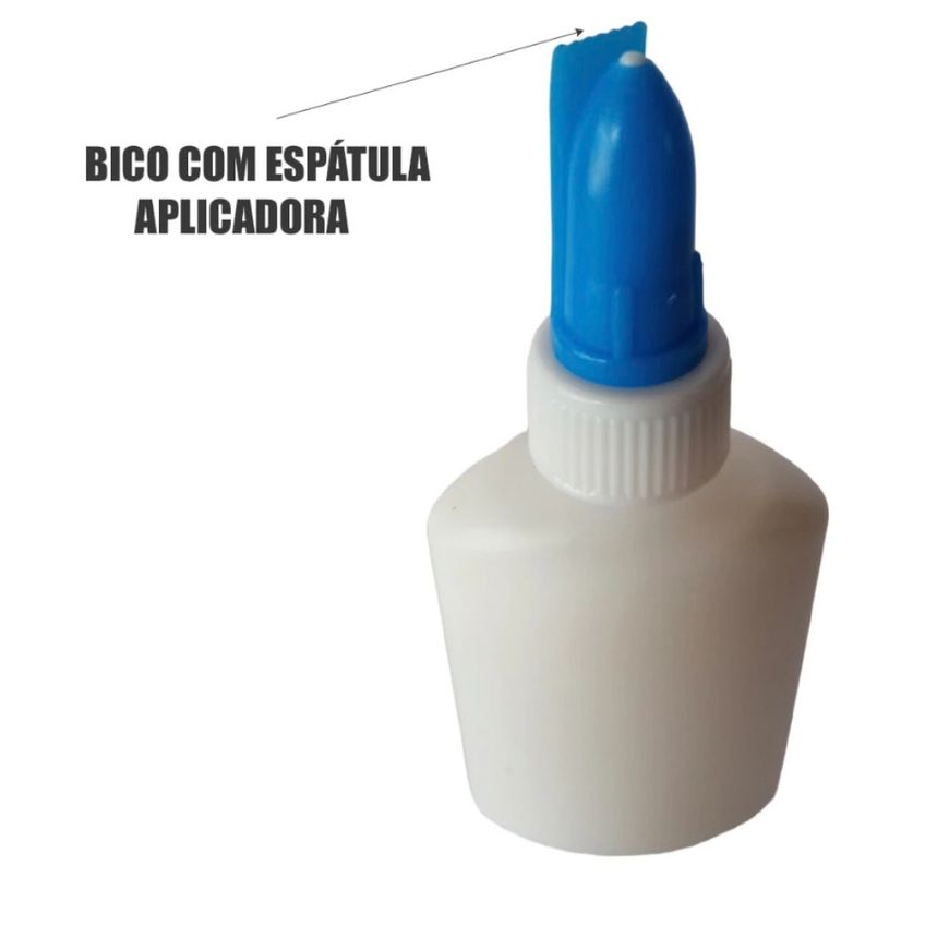 Kit 03 Cola Branca Escolar 40gramas Futuro - Colas Branca Liquida 40g - Panami - imagem 4