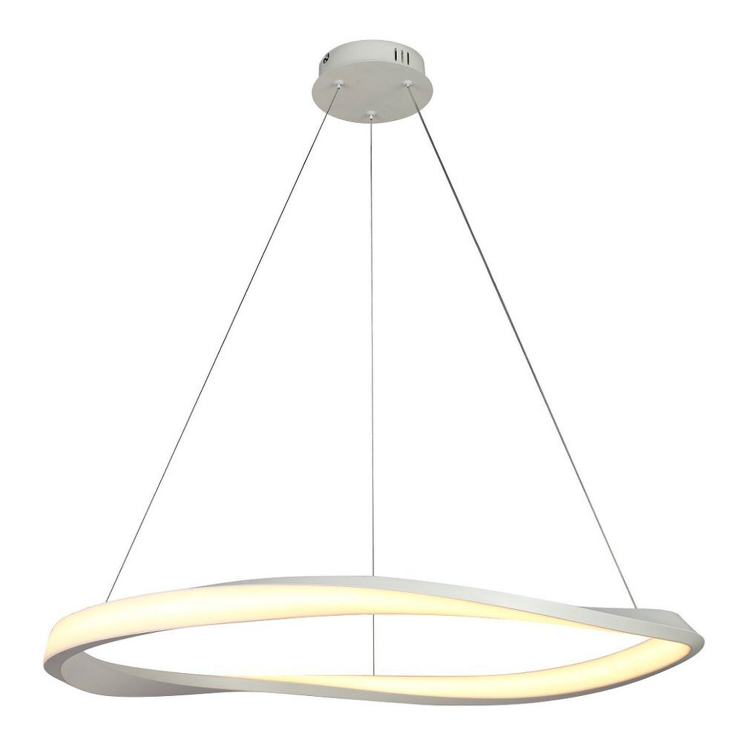 Pendente Mobius 1xled 36w Iluminação Ambiental Branco