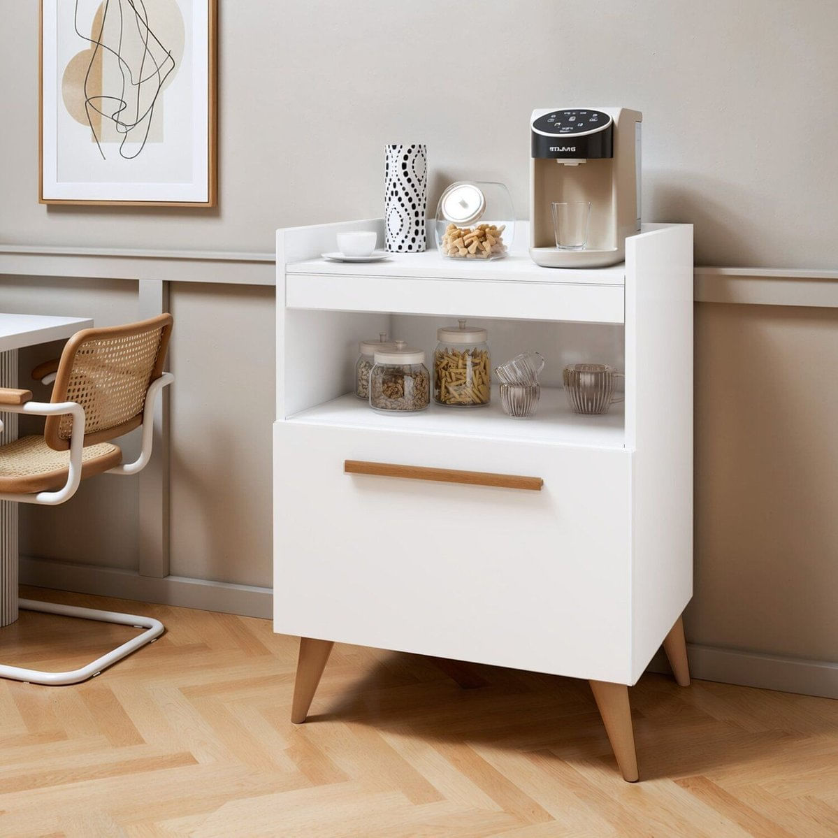 Balcão Aparador Buffet Cantinho Do Café Gramado Branco