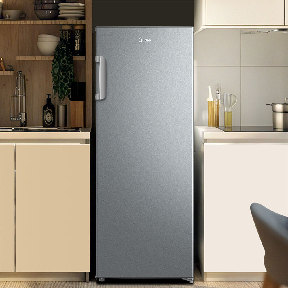 Freezer Vertical 196l 2 Em 1 Inverter Prata Midea Mdru276fza503