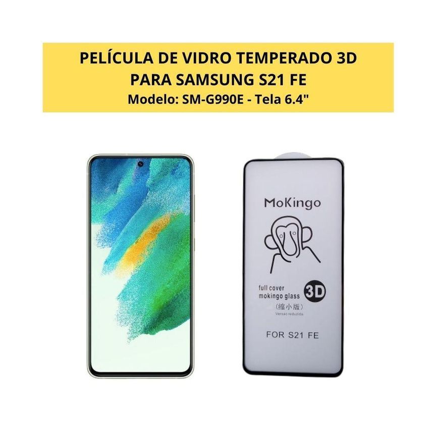 Pelicula De Vidro 3D Frontal Para Galaxy S21 Fe Tela 6.4" - imagem 3