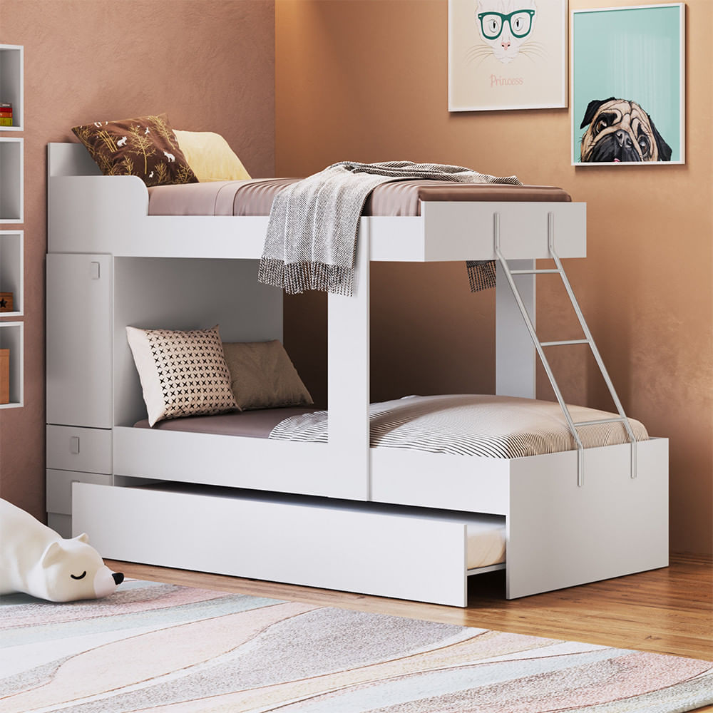 Triliche Em Mdp Com 2 Gavetas E 1 Porta Percasa