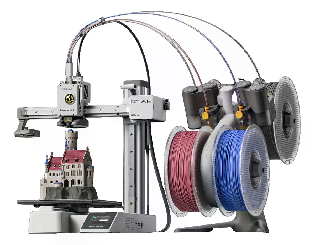 Impressora 3d Bambu Lab A1 Mini + Ams 127v Space Grey - Carrefour