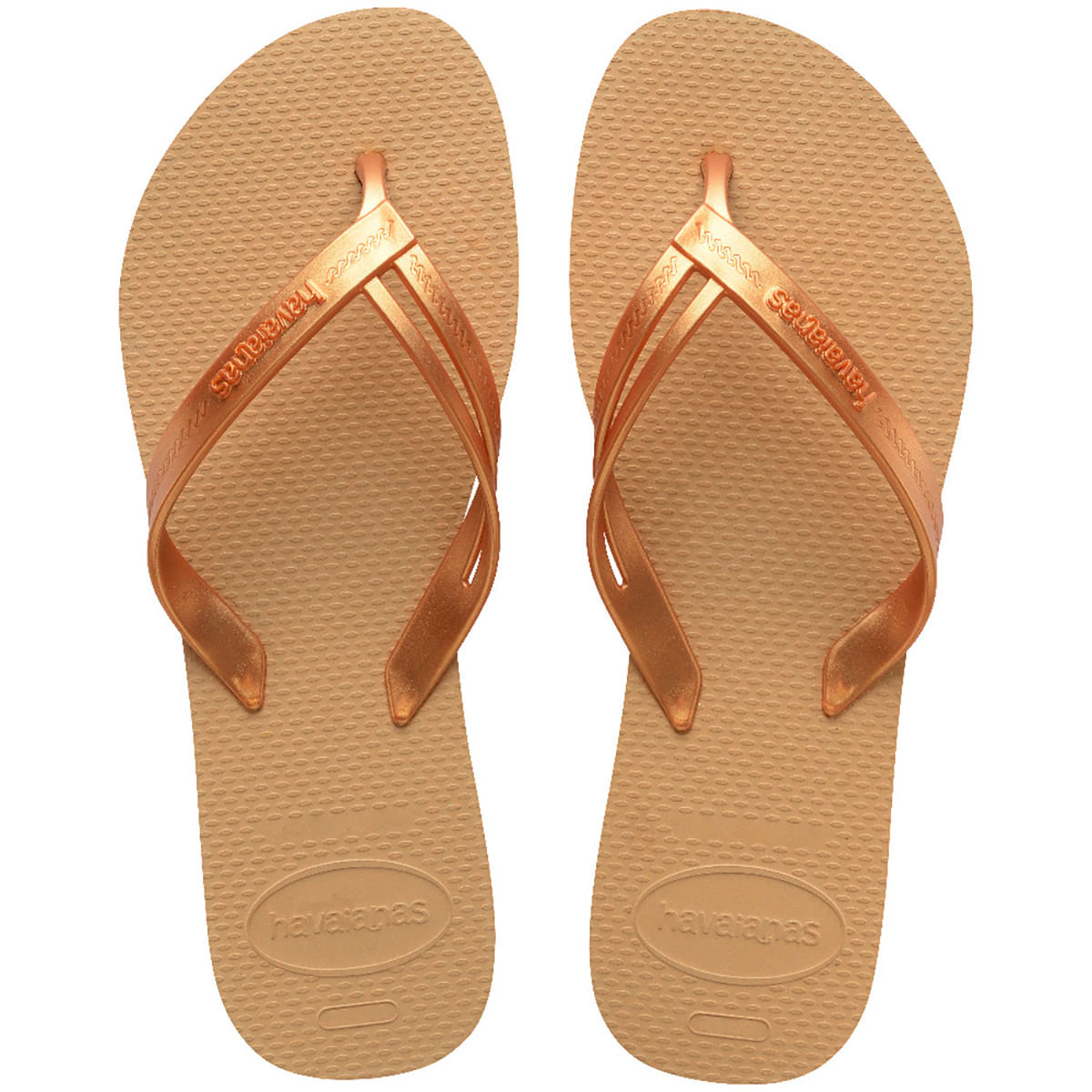 Chinelo Havaianas Elegance Dourado