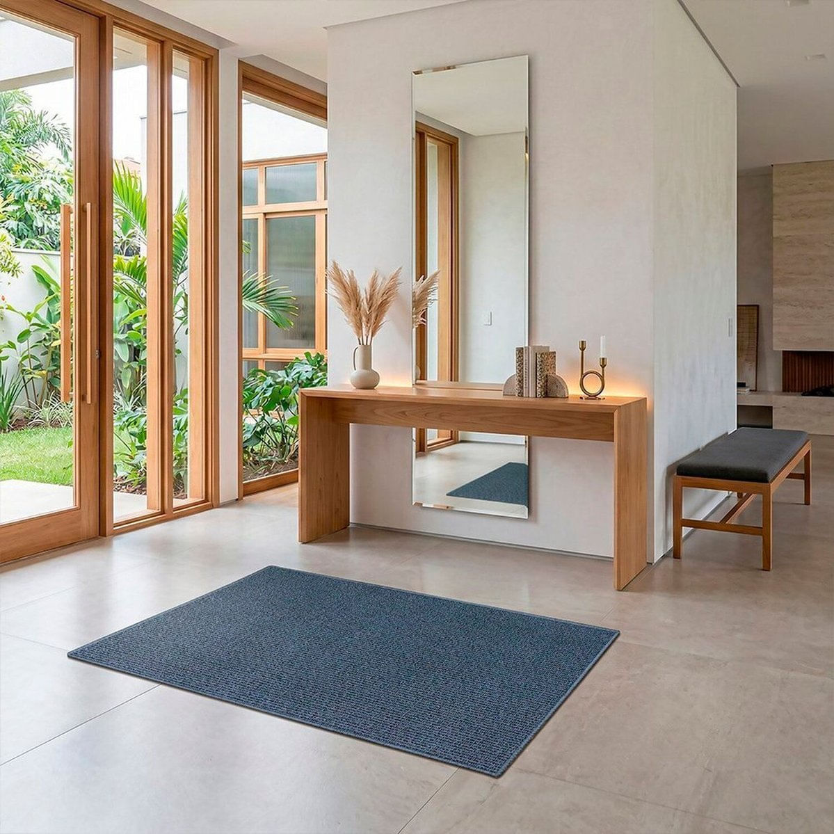 Tapete Retangular 100cmx150cm Colorfull Indigo