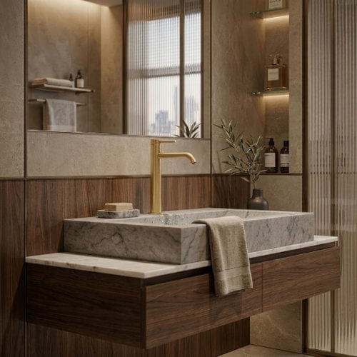 Torneira Aurum Loft Monocomando Casavilla Dourado