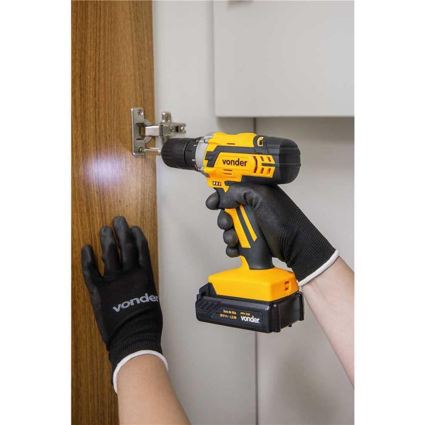 Parafusadeira Furadeira Bateria 20v Bivolt Pfv238 Com Maleta E Acessórios - Vonder - imagem 4