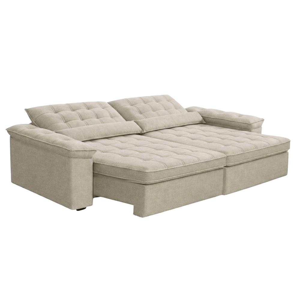 Sofá Retrátil E Reclinável 4 Lugares 2,50m Sole