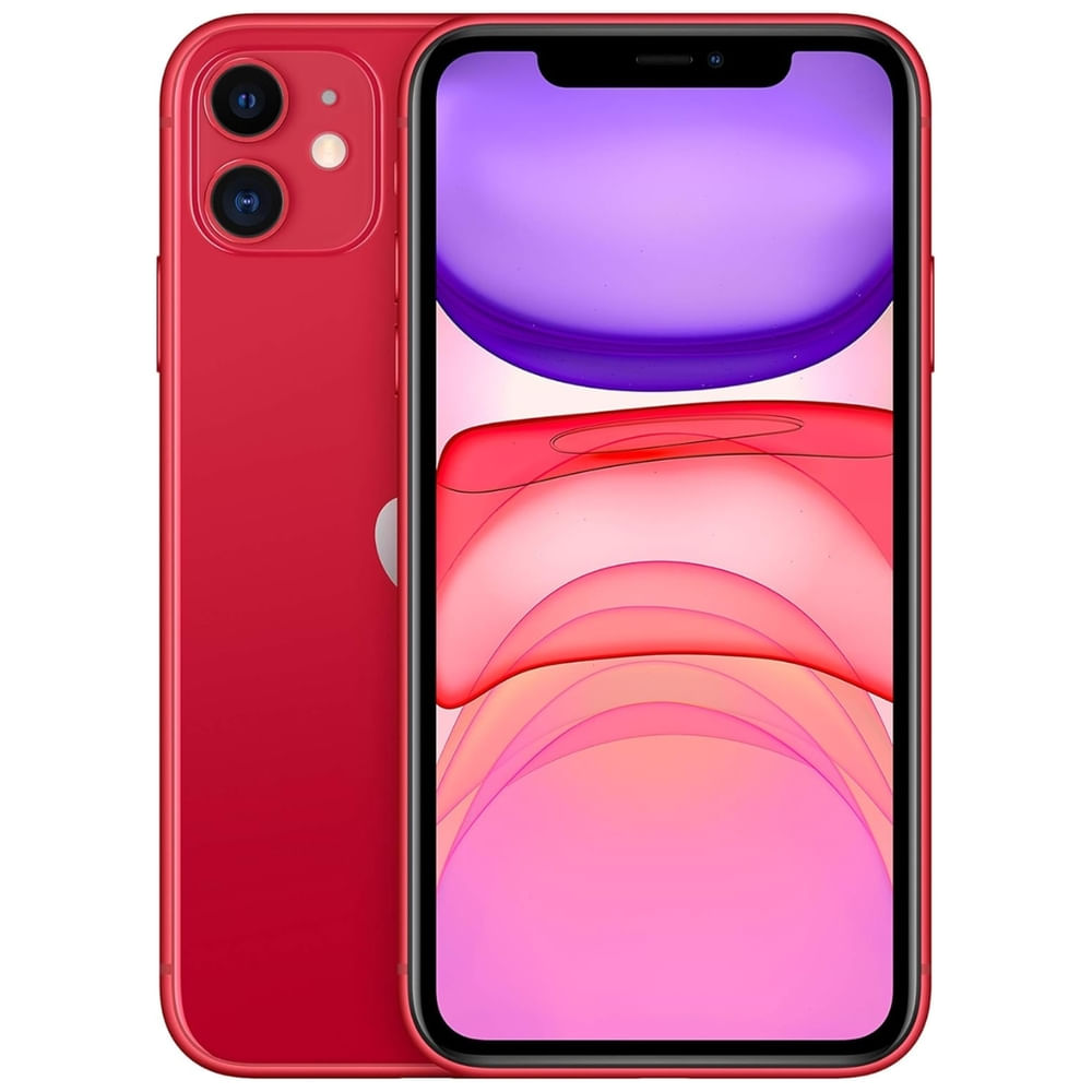 Usado: Iphone 11 64 Gb Vermelho - Sem Face Id / Touch Id