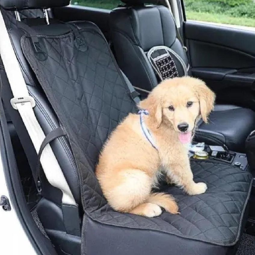 Cadeira Pet Transporte Caes Gatos Capa Protetora Impermeavel Assento Banco Carro Passeio Cadeirinha Cama Animais - imagem 3