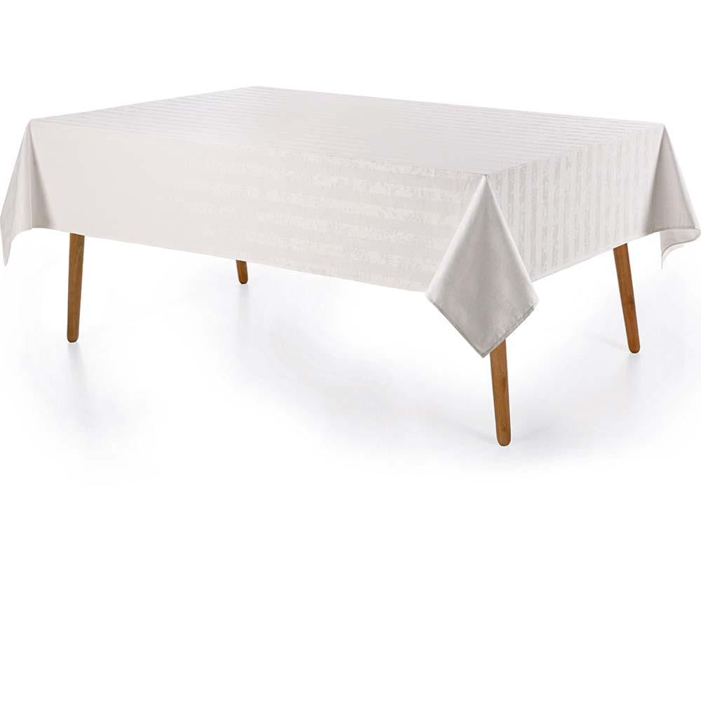Toalha De Mesa Retangular Campestre 180x220cm - Karsten Branca