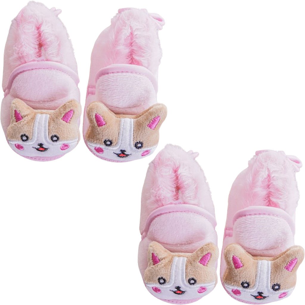 Pantufa Sapatinho Para Bebês Com Ursinho