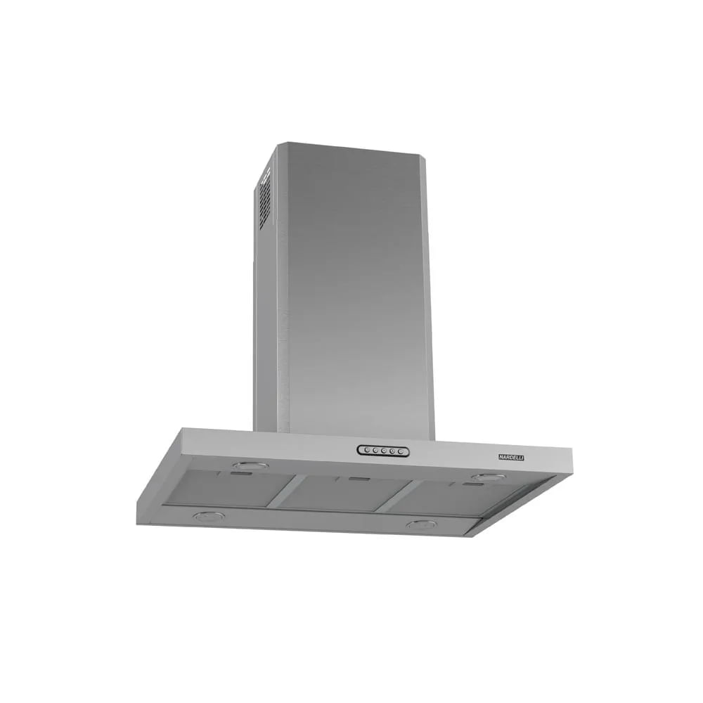 Coifa De Ilha Nardelli Retangular 75cm 3 Velocidades Inox