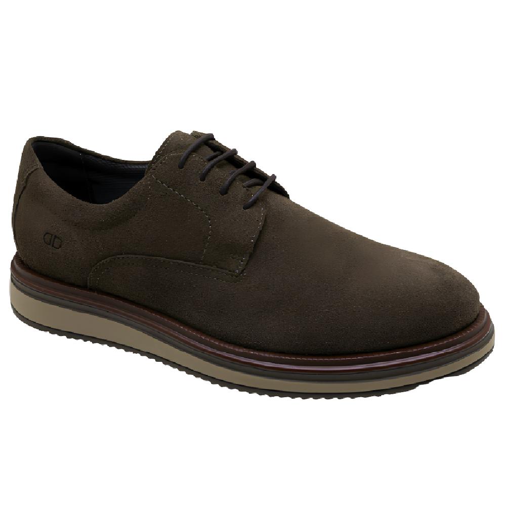 Sapato Democrata Durant Couro Ref 596101-4 Marrom Escuro 44