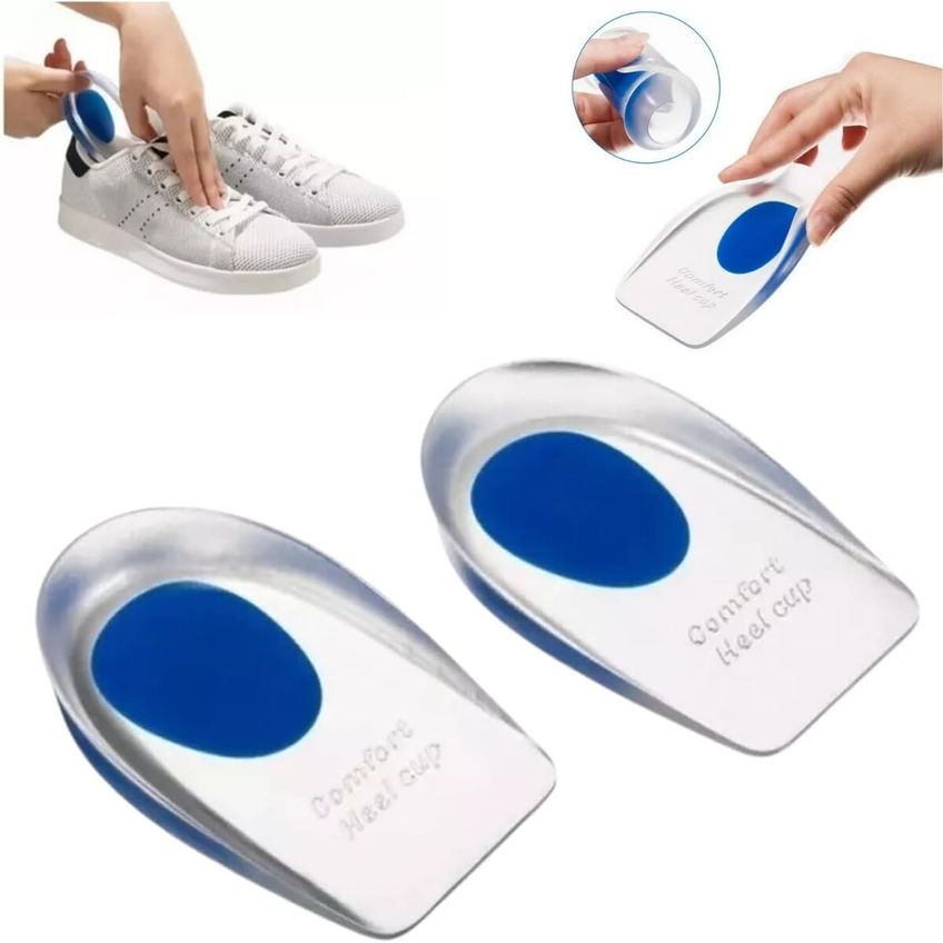 Super Par Calço Palmilha Calcanheira Gel Silicone Ortopédica - imagem 2